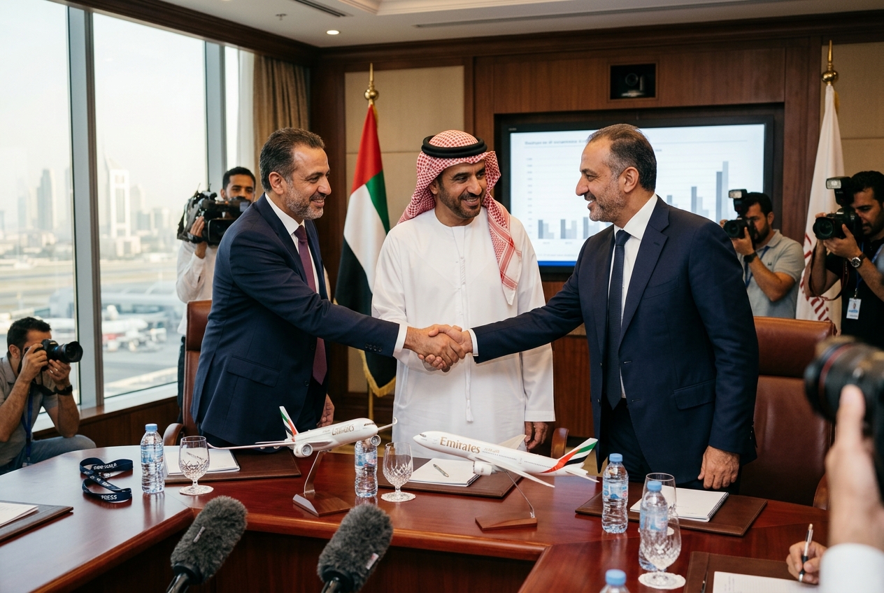Syrian Airlines Signs a Historical Cooperation Pact with Emirates and Qatar Airways for Gulf-Wide Travel Integration